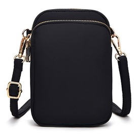 Black Mini Crossbody Purse Crossbody Bag Small Size Cellphone Purse Wallet Cross Over Body Bag Shoulder Pouch For Women Teen Girls