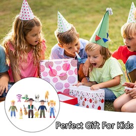 Farm Animal Figures Toy 10 Pieces, The Farm Figure Set, Realistic Farmer People Figures, for Farm Theme Parties, Birthday, Easter, Christmas Party Decorations, Children's Play Figures