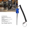 Gym Weight Stack Pin with Lanyard Enhanced Security Selector Lock