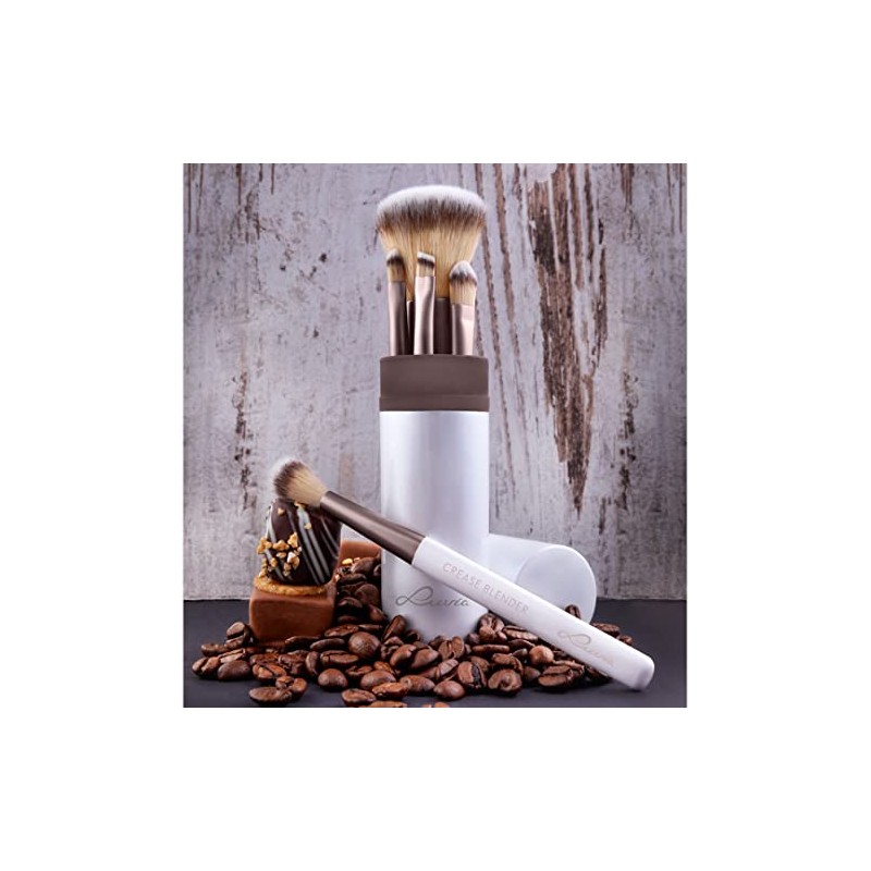 Brush Set Make-Up Luvia, Travel Set Macchiato, 5 Cosmetic Brushes
