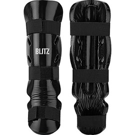 Blitz Dipped Foam Shin & Instep Guards - Black - X-Small