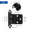 sourcing map 3/8" Cabinet Kitchen Inset Hinges, 6Pcs Self Closing