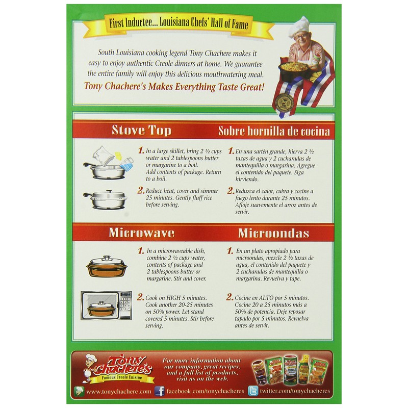 Tony Chachere's Rice Mix Roasted Chicken, 7-Ounce (Pack of 6)