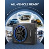 LUVUMVLT 1200W 10" Car Subwoofer, Slim Under Seat Powered Subwoofer