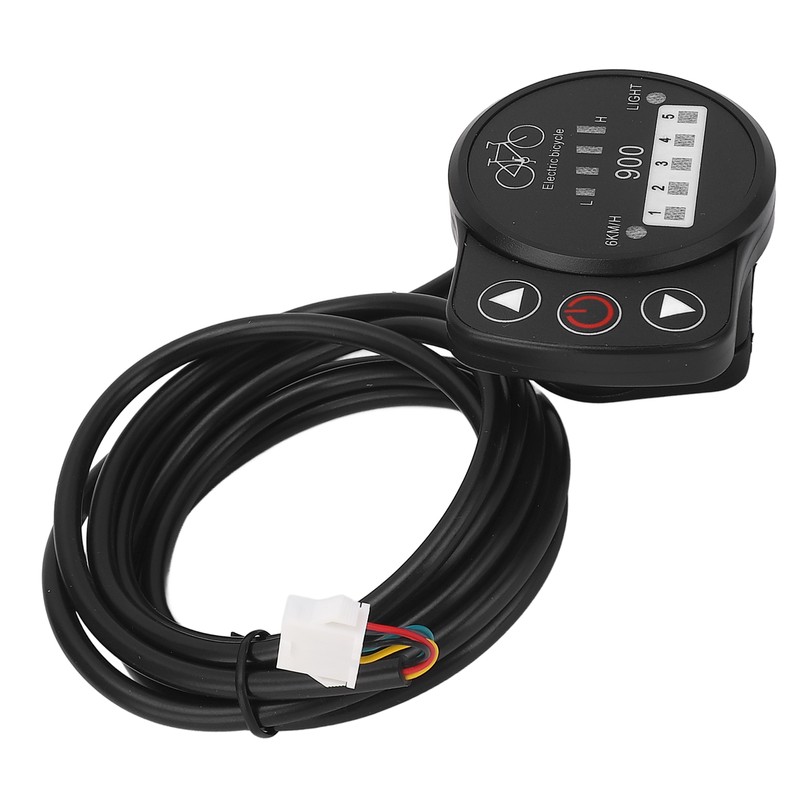 36V 48V Electric Bike LED Meter Speed Battery Power Headlight