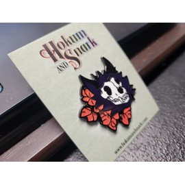 Skulldog Red Black Goth Skullsona Emaille Pin, Small, Emaille, nicht bekannt