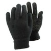 Equestrian Adults Magic gloves with palm grip colours: Black, Purple, Baby pink (Black)