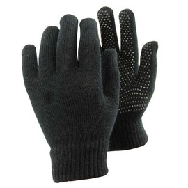Equestrian Adults Magic gloves with palm grip colours: Black, Purple, Baby pink (Black)