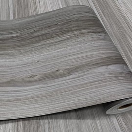 Wood Grain Peel and Stick Floor Tiles – 11.8” Width, Full Roll Length of 590" – Versatile Design for Any Space, Light Color Self Adhesive Vinyl Flooring, Waterproof and Non-Slip Features