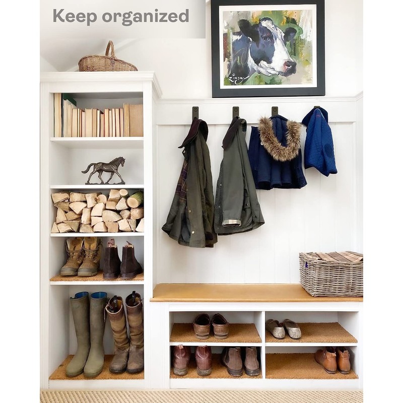 Piffny Robe & Towel Hook, 6 Pack Heavy Duty Stainless