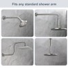 BRIGHT SHOWERS Shower Arm Extender for Rain and Handheld Shower