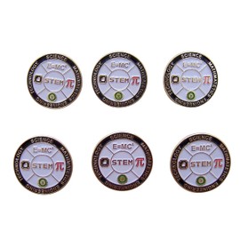 STEM Education Lapel Pin, Youth Enrichment Award, 1 Inch, Set of 6