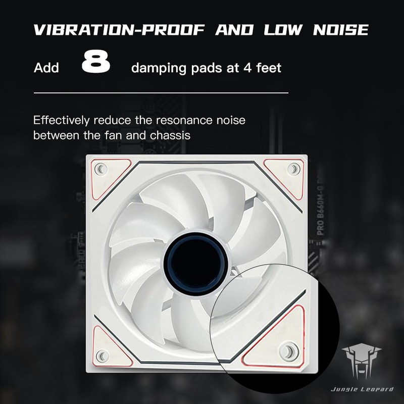 Jungle Leopard Prism4 Pro X3 120mm ARGB Case Fans,Infinity Mirror