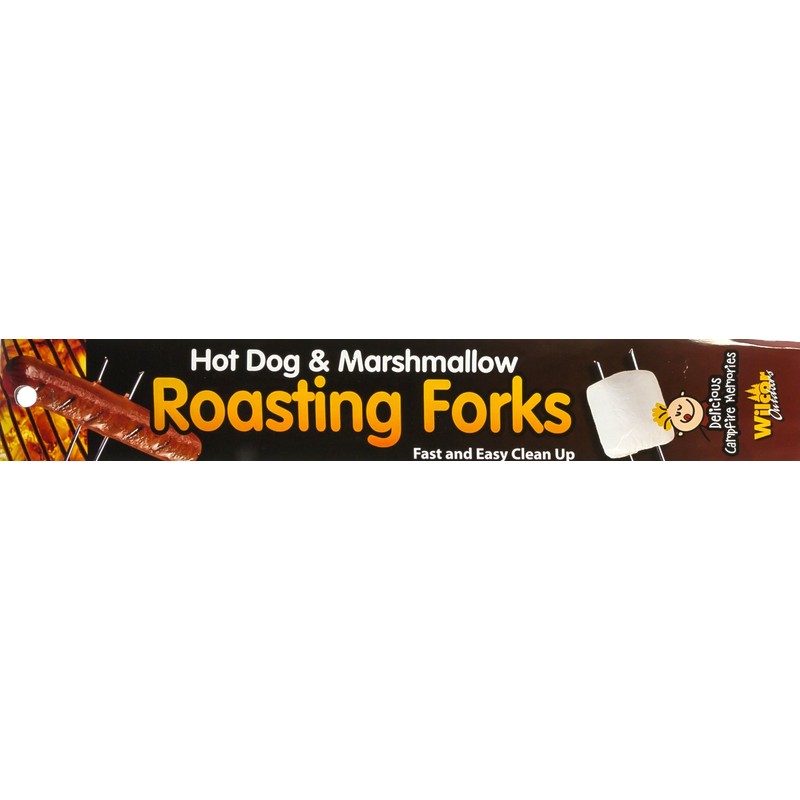 Campfire Hot Dog & Marshmallow Roasting Forks Sticks 8 Pack