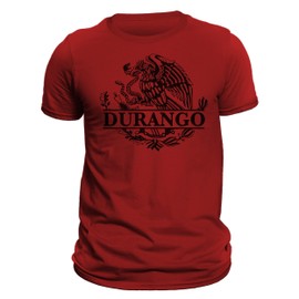 Durango Mexico Eagle Emblem Mexican T-Shirt-M/Red