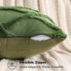 MIULEE Spring Decorative Throw Pillow Covers Moss Green 20x20 Inch
