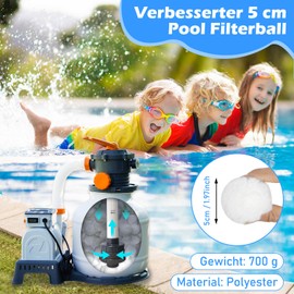 Flow fire Filter Balls Pool Filter Balls for Pool Pump Filter Balls for Sand Filter