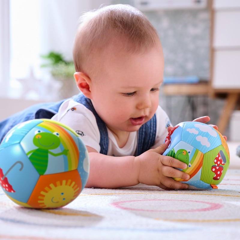 Haba - Baby Ball-Rainbow World Baby Toys, Multicoloured (306318)