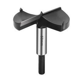 TIBOO DAY 2""(50mm) Forstner Drill Bits,2-Cutter Tungsten Carbide Tipped Forstner Bit for Hard Wood,Wood Hole Drill Bit for Wood Plastic Plywood.