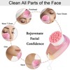 Facial Cleansing Brush 2 in 1, Ooloveminso Face Exfoliating Pore
