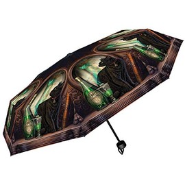 Nemesis Now Umbrella Absinthe Umbrella (LP), Plastic, Metal and 190T Pongee, Brown, One Size