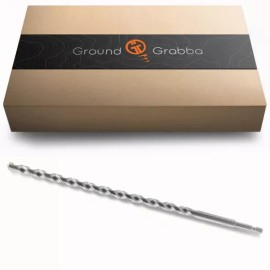 GroundGrabba Masonary Drill Bit 12 Inch Tungsten Tipped 1/2" x 12"
