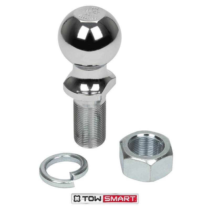 TOWSMART Class IV Chrome Trailer Hitch Ball, 12,000 lb., 2-5/16