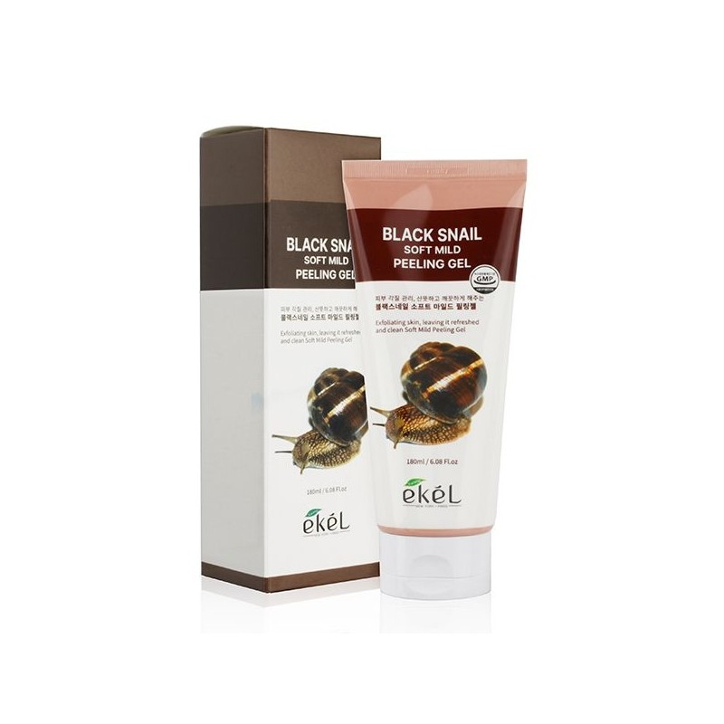 Ikel Soft mild peeling gel (black snail) 180ml / 소프트