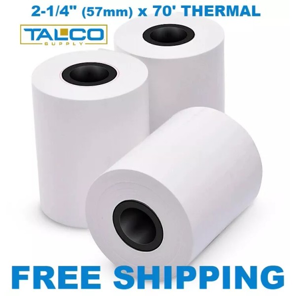 Talco Supply (20) CLOVER FLEX (2-1/4" x 70') THERMAL PAPER