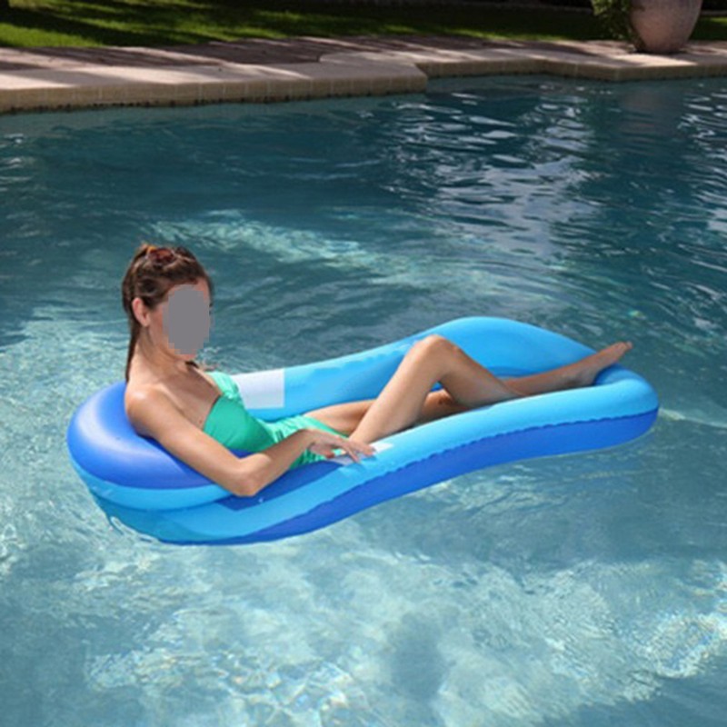 Swimming Pool Single Inflatable Floating Raft Lounge Floating Chair Water