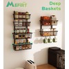 Mefirt 12 Inch Wide Narrow Over The Door Pantry Organizer,
