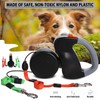 Double Dog Leash Lead 360°No Tangle Heavy Duty Retractable Pet
