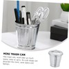 KOMBIUDA 4pcs Cute Mini Desktop Trash Can Multi-Functional Rubbish Bins