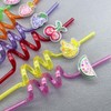 8 Pieces Reusable Straws Set - Curly & Bendy Straws