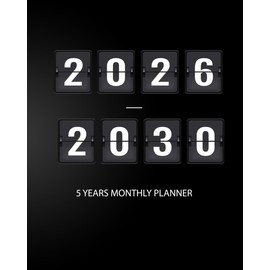 2026-2030 Five Year Monthly Planner: 60 Months Schedule Organizer with Federal Holidays || Large Size -Black Cover