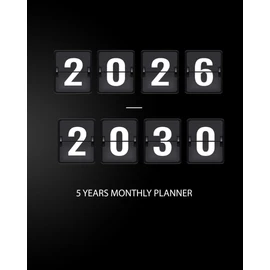 2026-2030 Five Year Monthly Planner: 60 Months Schedule Organizer with Federal Holidays || Large Size -Black Cover