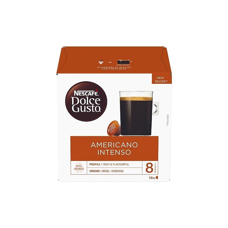 Nescafé Dolce Gusto Americano Intenso Coffee 16 Pods 132.8g