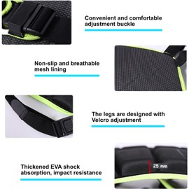 BODLYL Protective Butt Pad, Children Extreme Sports Hip Pad Butt Pads for Skating Roller Hockey Pants Kids Skate Pads Impact Shorts (Black) (Children Under 12 Years Old)