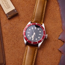 Ritche Christmas Gift Genuine Leather Watch Band 22mm Classic Vintage Quick Release Leather Watch Strap (Toffee Brown), Valentine's day gifts for him or her, White Elephant Gifts, Stocking Stuffers for Men