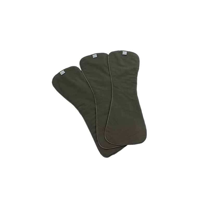 Leak Master Charcoal Fleece Adult Diaper Inserts/Bosters - 3 Pack
