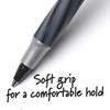 BIC Round Stic Grip Extra Comfort Black Fine Ballpoint Pens,