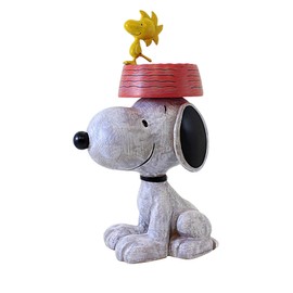 Giftware by Roman Inc, 13."H Peanuts Snoopy Bird Feeder, Garden Decor