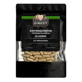 AW Ashwagandha | 60 Ashwagandha High Strength Capsules - 500mg Ashwaganda Extract per Capsule | Aswaganda Supplement | Non-GMO Gluten, Allergen & Filler Free | Manufactured in The UK