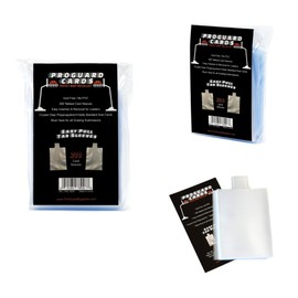 Tabbed Card Sleeves 2pks with Easy Pull Tab for Top Loaders & Semi Rigid Holders 200 Sleeves
