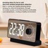 Digital Alarm Clock Dual Display Adjustable Brightness Large Display LED