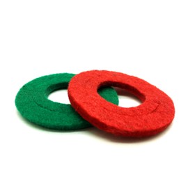 Hayodo Battery Terminal Anti Corrosion Fiber Washers Battery Terminal Protector (Red&Green 6Pcs)