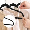 Set de 50 Ganchos para Ropa, Perchas de Terciopelo, Perchas