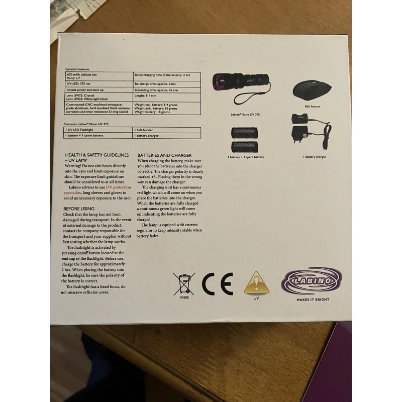 Labino Nano UV 375 Flashlight
