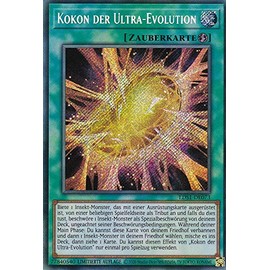 LDS1-DE073 - Cocoon of Ultra - Evolution - Secret Rare - Yugioh - German - Limited Edition in Set with Ultra Pro Toploader and Ultra Pro Protective Case (Clear)