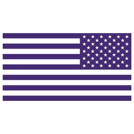 USA Flag Reversed Government Spec - 5.0"x2.6" - Vinyl die Cut Decal America United States